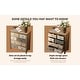 preview thumbnail 4 of 8, 25.59" Vintage Wooden Multicolor Carved Storage 7 Drawers Dresser