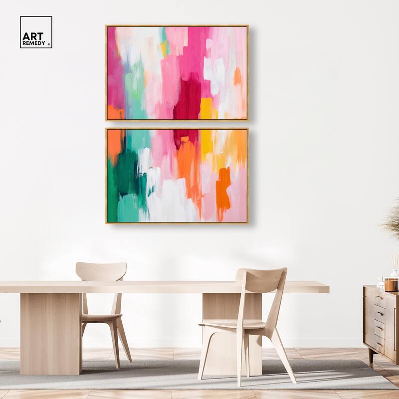 Playful Palette III Canvas Set of 2 by Art Remedy