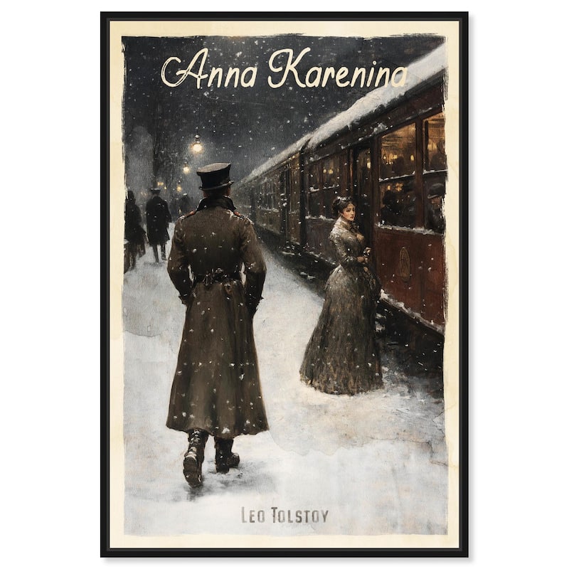 Anna Karenina Canvas by Art Remedy - 30" x 45" - Black