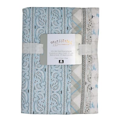 Baby 4 Pack Paisley Receiving Blankets