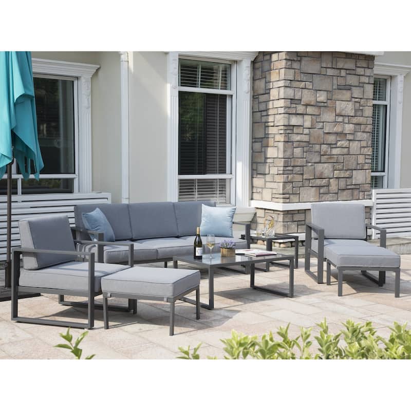 Royalcraft 7-Piece Aluminum Patio Conversation Set