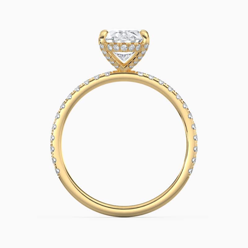 Auriya 14k Gold Lab Grown Oval Diamond Luxe Hidden Halo Engagement Ring 1.00 to 5.00 ct. tw. (F-G, VS)