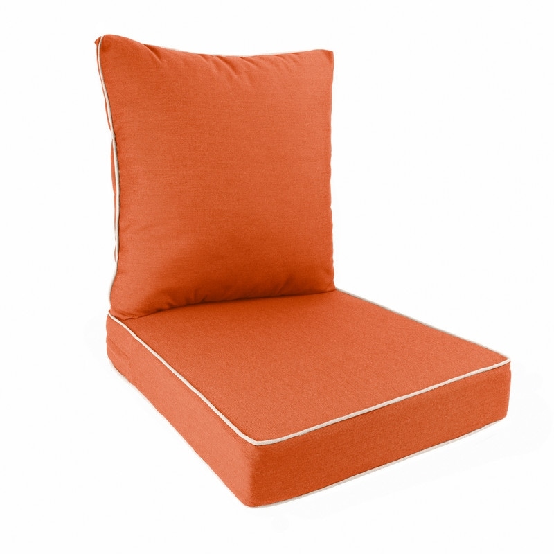 Burnt orange outdoor chair cushions deals