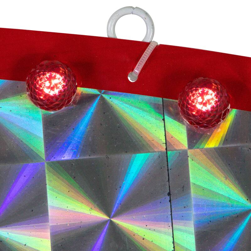 43" LED Lighted Holographic Jesus is the Reason Outdoor Christmas Sign - Red