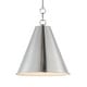 preview thumbnail 1 of 9, Maxim 15162 Veritas 12" Wide Pendant Satin Nickel