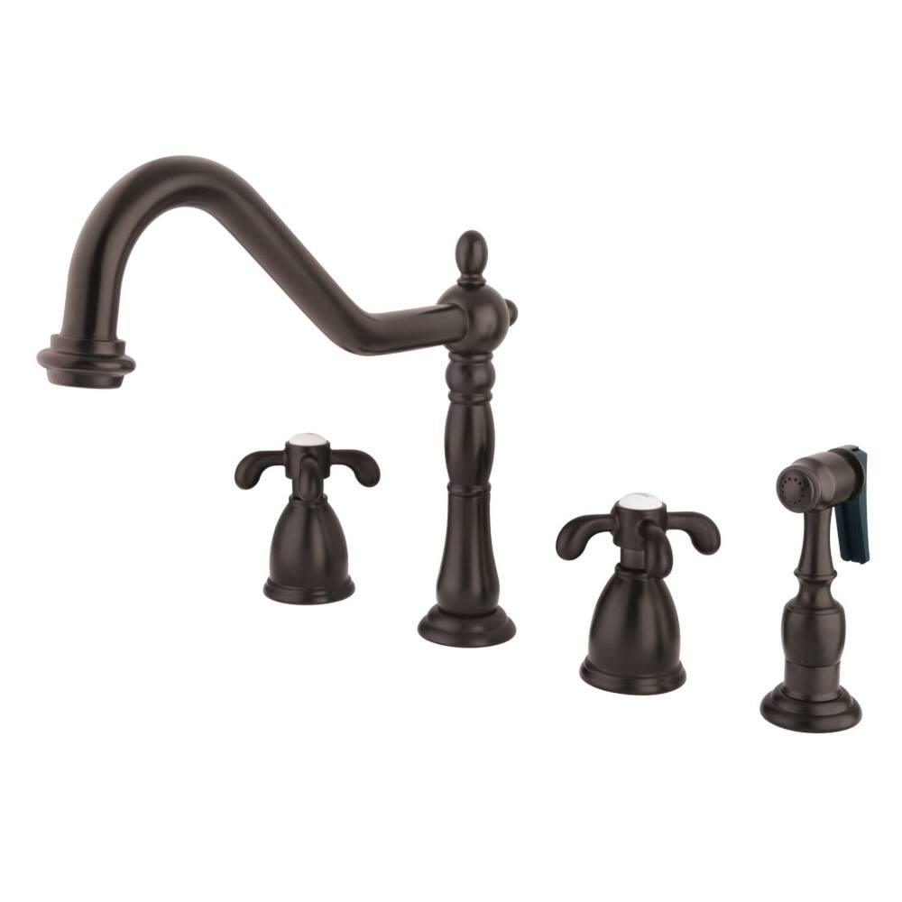 Kingston Brass French Country 1.8 GPM Widespread Kitchen Faucet -