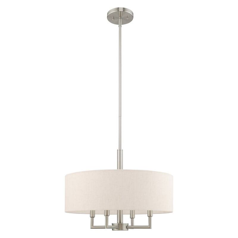 Livex Lighting 4-light Drum Shade Pendant Chandelier, 42604