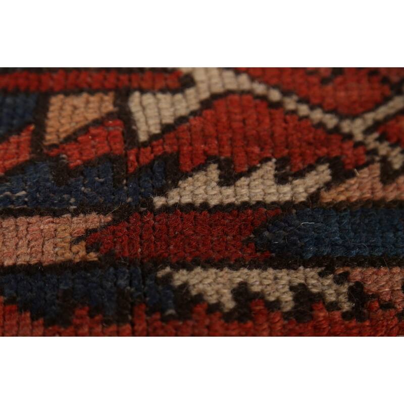 Pre-1900 Antique Heriz Persian Rug Handmade Wool Carpet - 8'11"x 12'5"