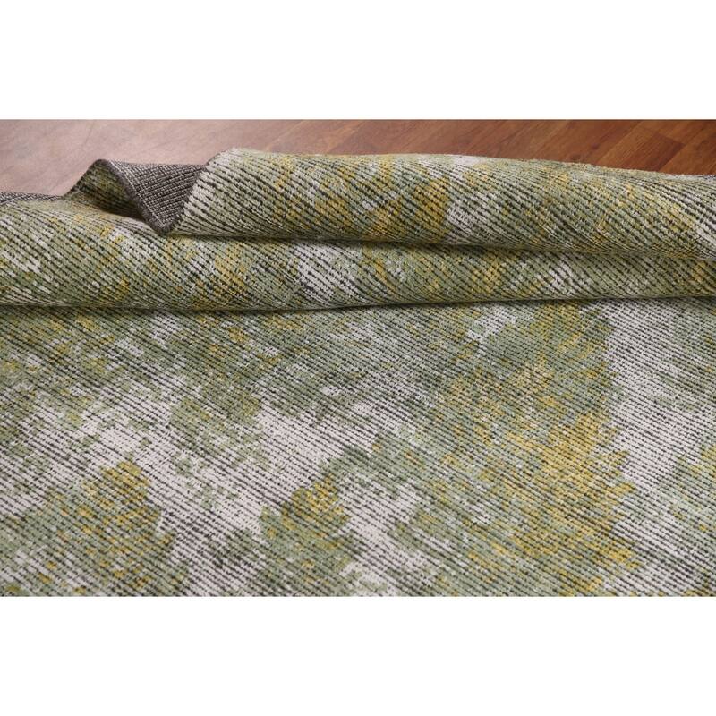 Modern Abstract Area Rug Handmade Wool Carpet - 6'4" x 9'8"