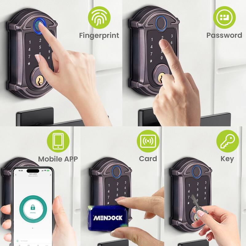 Smart Lock with Bluetooth, Fingerprint and Auto-Lock