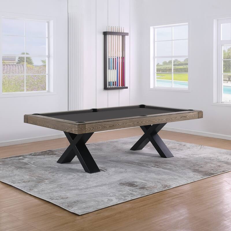 Texas II 8ft Slate Pool Table - Purple/Black