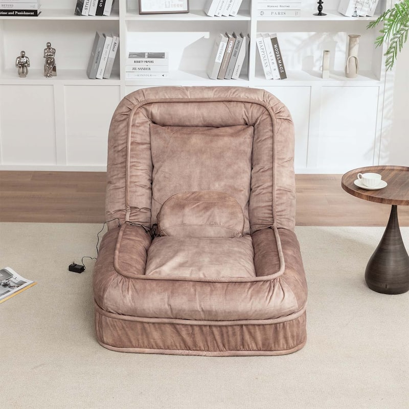 Comfortable Floor Sofa,with 5 Adjustable Positions & Massage Pillow