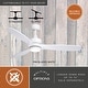 preview thumbnail 5 of 15, Curtiss 52 in. Indoor Outdoor Propeller Ceiling Fan with Wooden Blades, Dimmable LED Light Kit and Remote Control, 3 Speeds