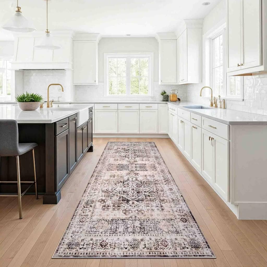 Delara Machine Washable Area Rug, Soft & Durable, Non-Slip Backing, Eco- Friendly GRS certified.