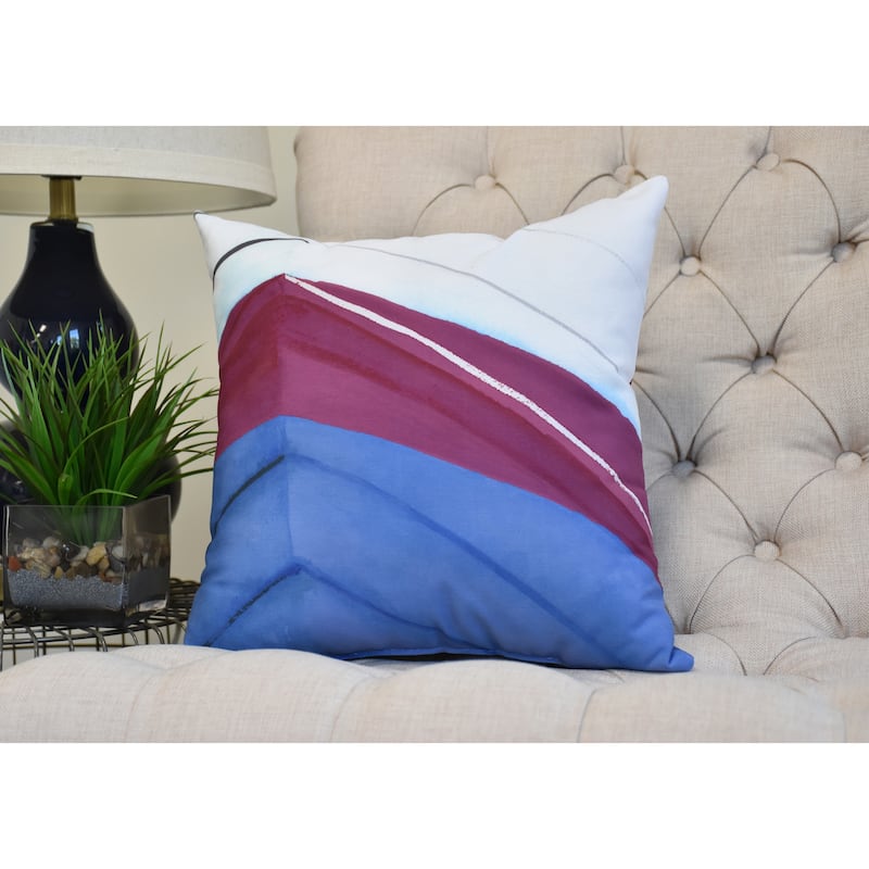26 x 26 inch Boat Bow Left Geometric Print Pillow