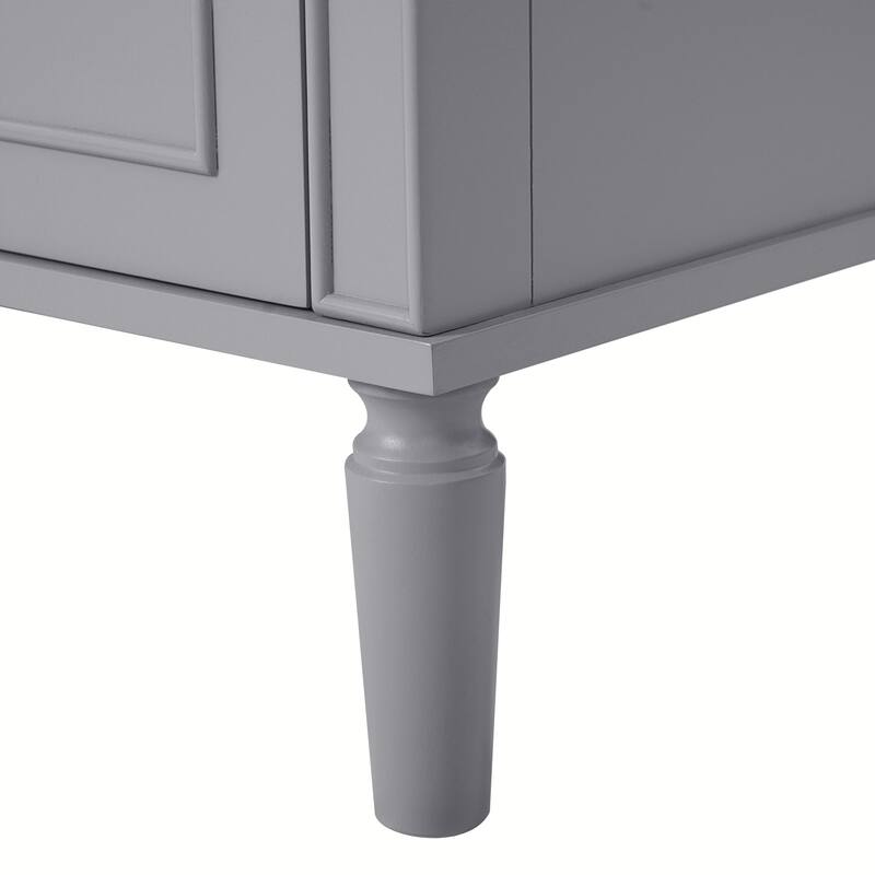 30" Bathroom Vanity with Ceramic Sink, Soft-Close Door, Built-in Shelf & Ample Storage