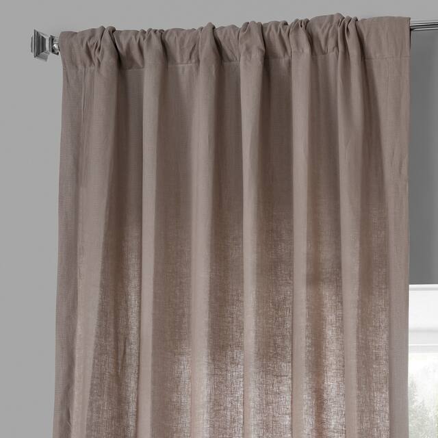 Exclusive Fabrics French Linen Lined Curtain Panel (1 Panel)