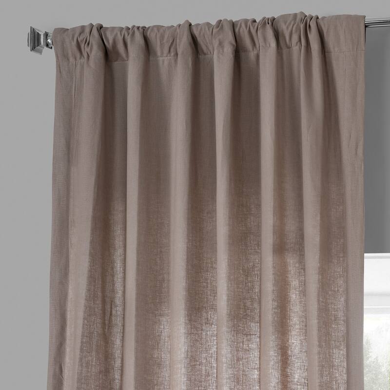 Exclusive Fabrics French Linen Lined Curtain Panel (1 Panel)