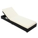 preview thumbnail 49 of 67, Christopher Knight Home - Ian Set of 4 Outdoor Chaise Lounge, Acacia Wood Adjustable Reclining & Water-Resistant Cushion