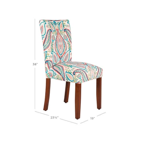 dimension image slide 0 of 3, HomePop Parson Dining Chair (Set of 2)