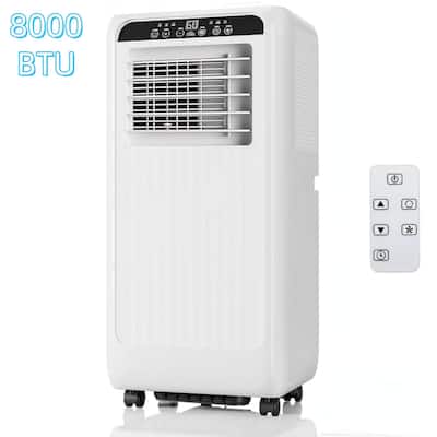 8000 BTU Portable Air Conditioner - Remote Control & Window Kit