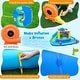 preview thumbnail 6 of 8, Gymax Inflatable Water Slide Park w/Double Slides Splash Pool 860W - Multi-colored