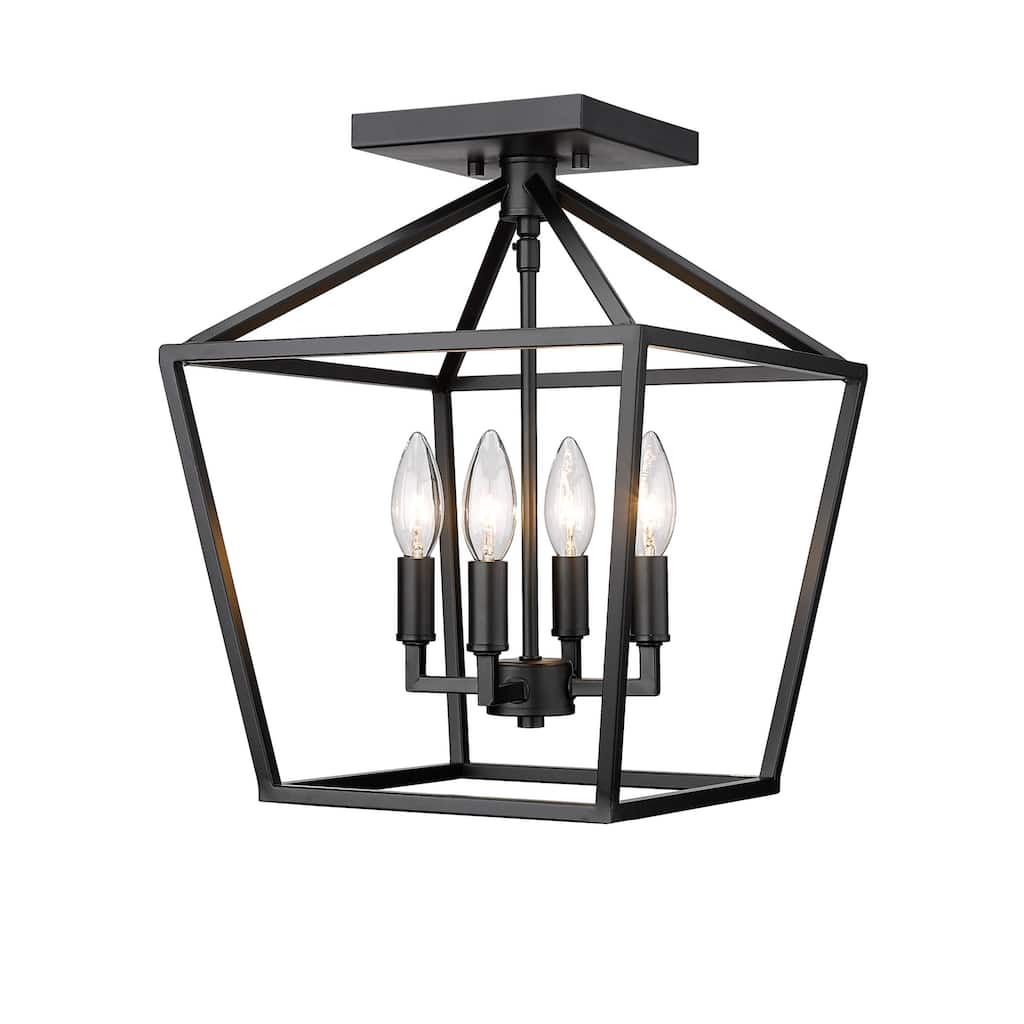 Millennium Lighting 3334 4 Light 12" Wide Semi-Flush Ceiling Fixture