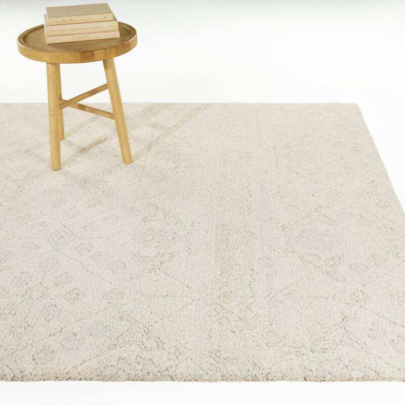 Pentheus Distressed Transitional Area Rug - Beige - 7'10" x 10'
