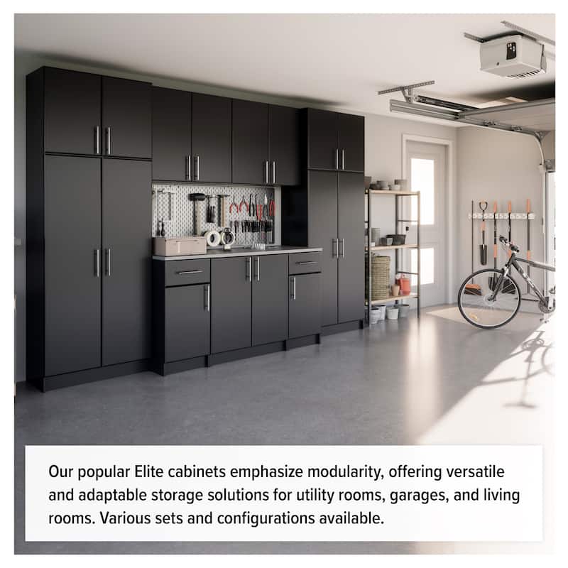 Prepac Elite Armoire Wardrobe Closet Cabinet with Hanging Rail