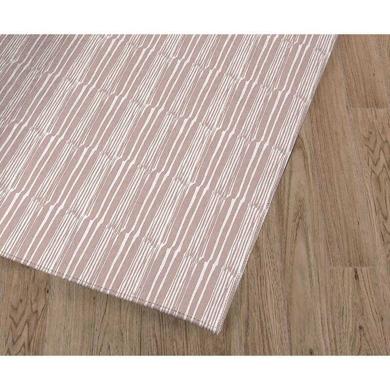 CORONA PINK and WHITE Area Rug by Kavka Designs Bed Bath & Beyond