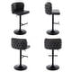 preview thumbnail 67 of 76, Upholstered Adjusatble Swivel Bar Stools Set of 2
