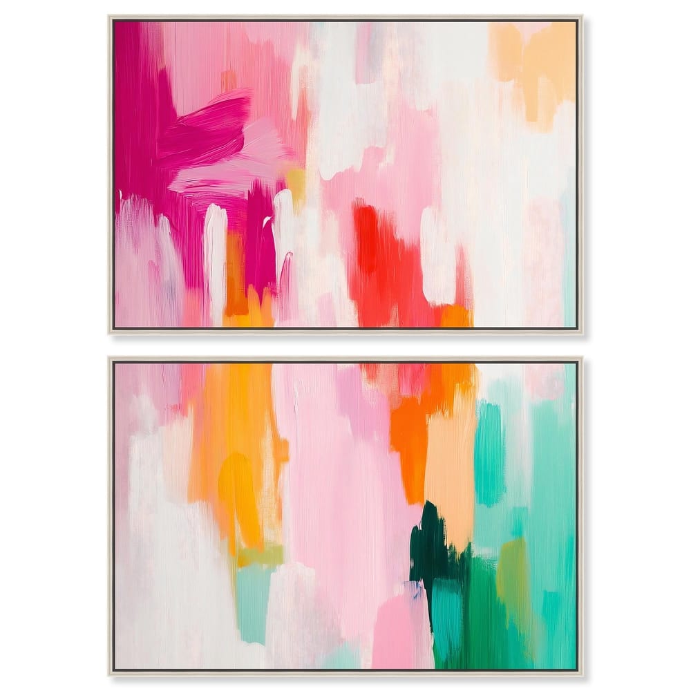 Playful Palette I Canvas Set of 2 by Art Remedy