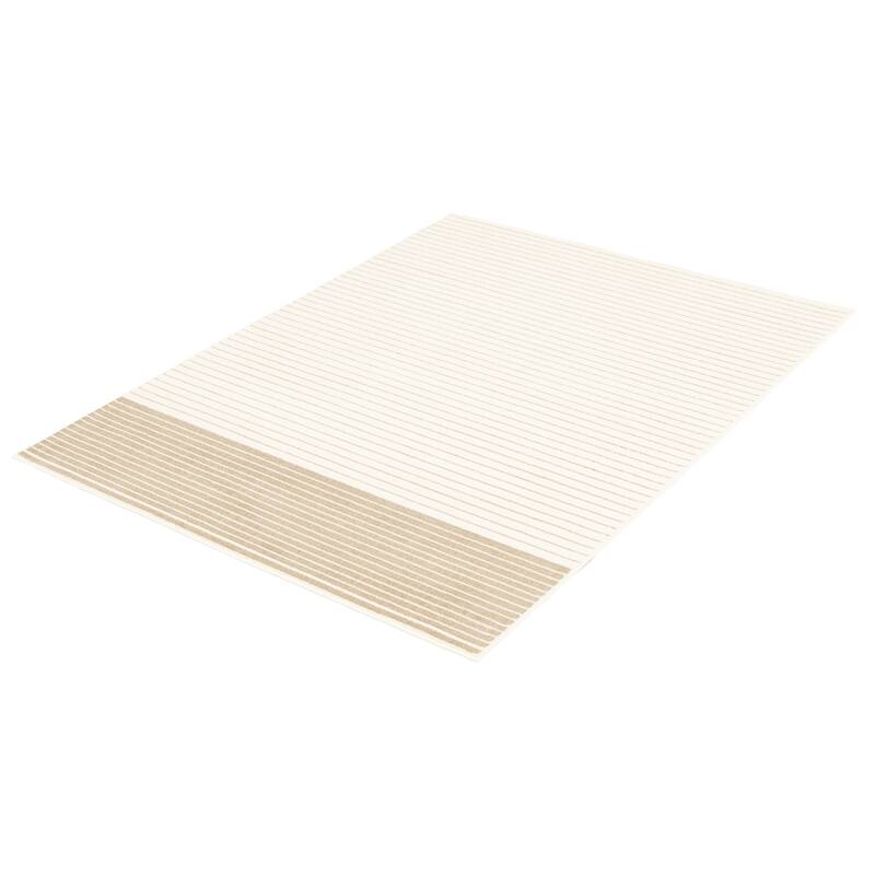 ECARPETGALLERY Madison White/Tan Modern & Contemporary Rug