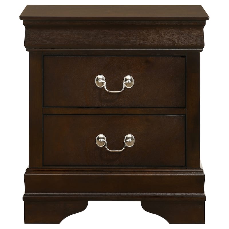 Louis Philippe Panel Bedroom Set Cappuccino