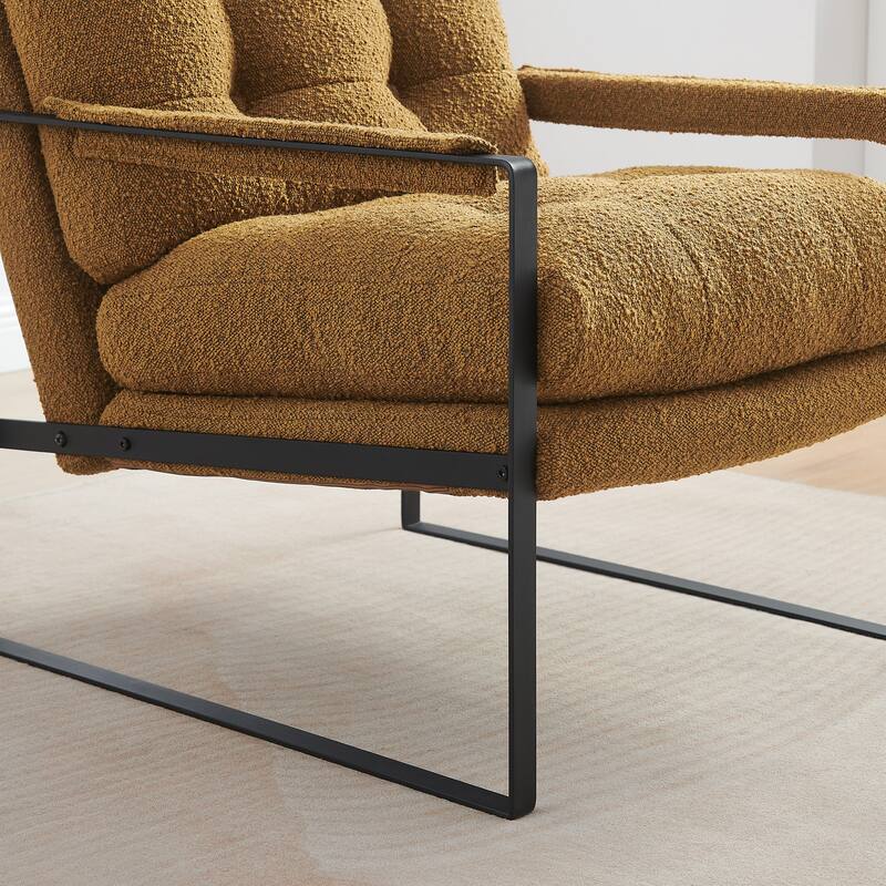 Art Leon Mid-Century Modern Tufted Accent Chair