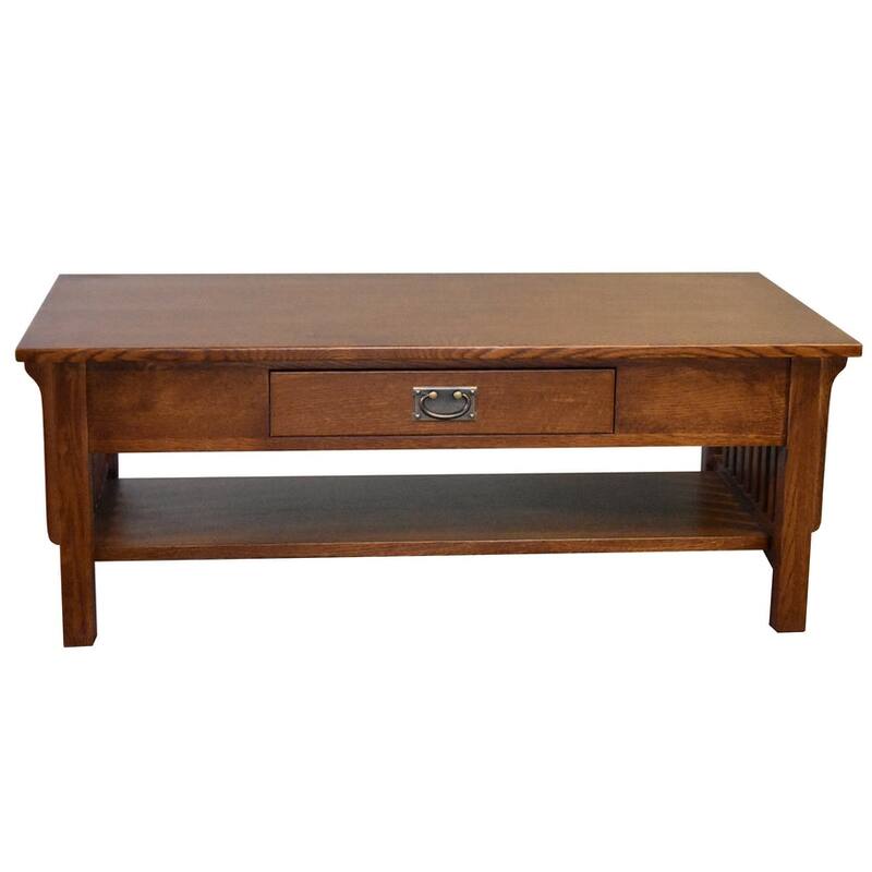 Mission Crofter Style 1 Drawer Coffee Table