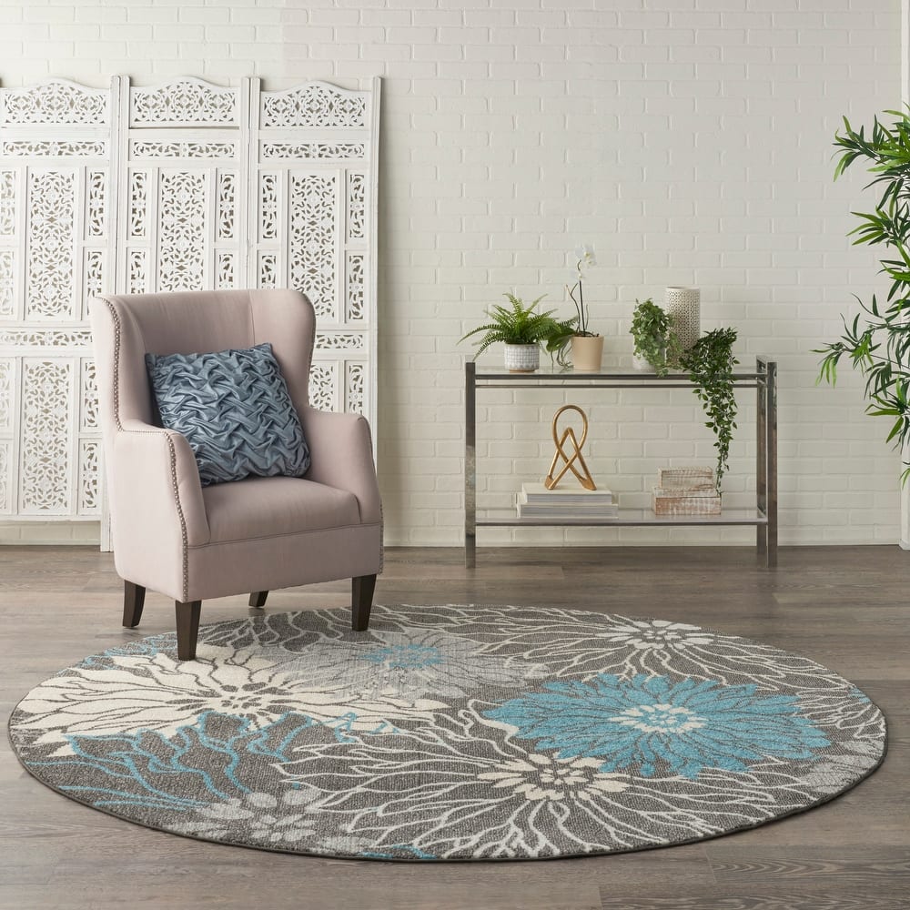 Nourison Passion Abstract Modern Floral Area Rug