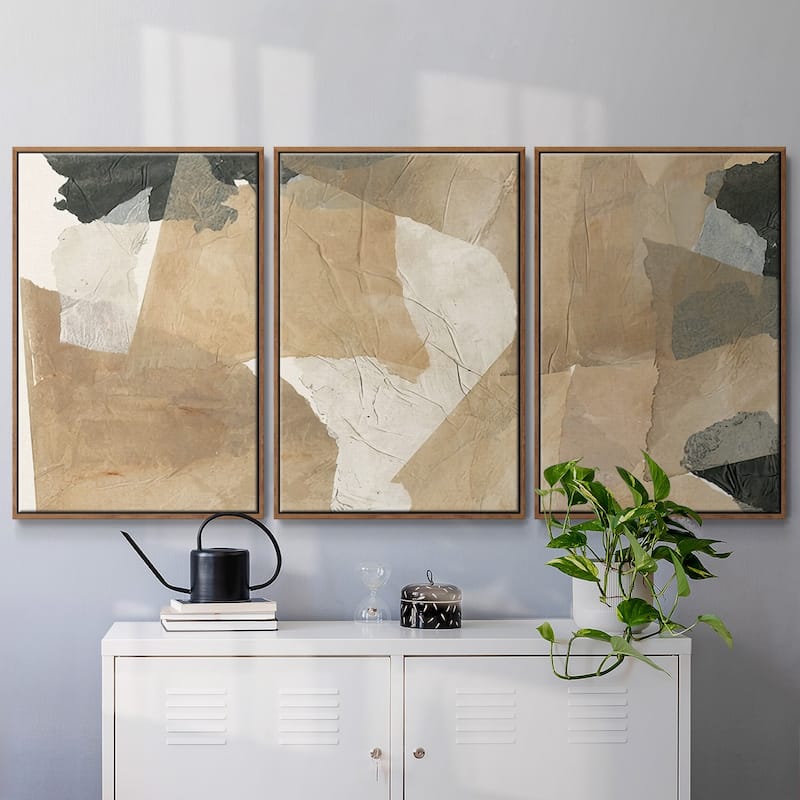Paper Blur IV - Multi Piece Framed Canvas