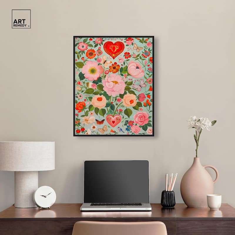 Festival of Flowers Canvas by Art Remedy