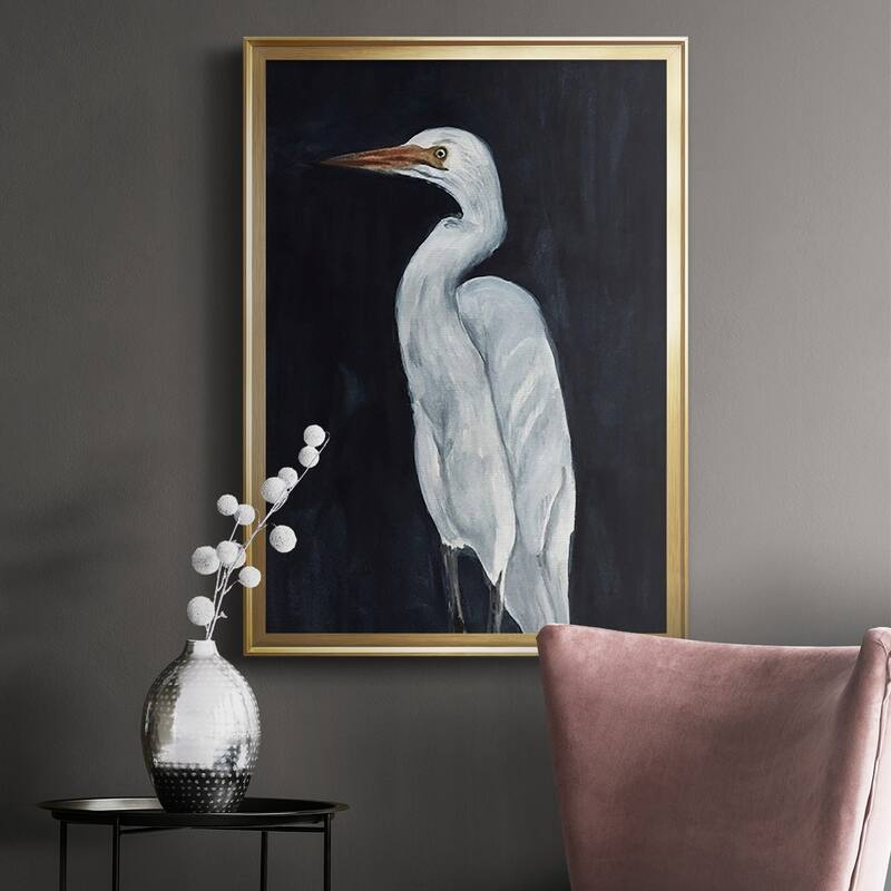 Calm Great Egret I Premium Framed Print - Ready to Hang