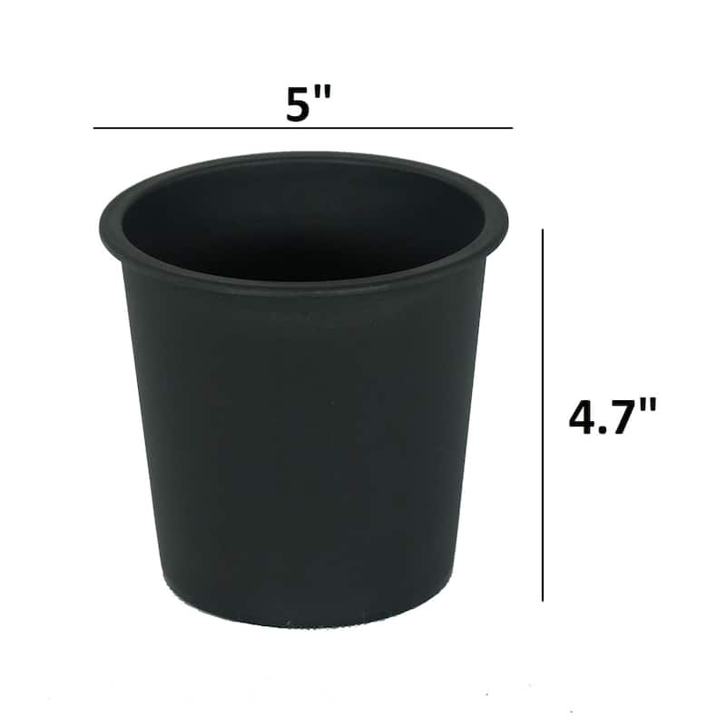 DTY Signature 5"Nursery Plant Pot - Garden Plastic Pots with Drainage (5-Pack)
