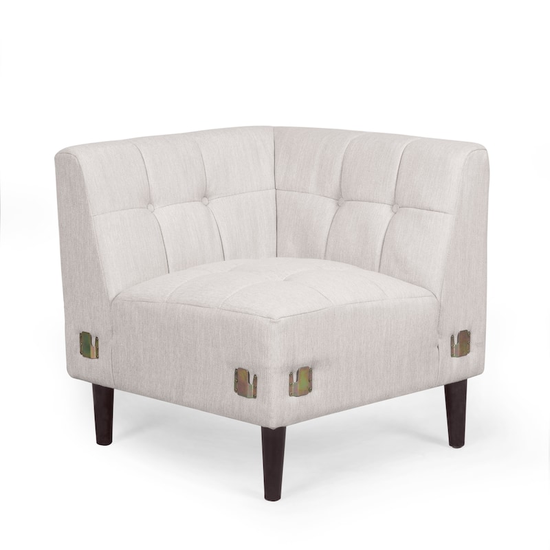 Clermont Mid-century Tufted Sectional Sofa by Christopher Knight Home - 114.00" L x 114.00" W x 30.75" H