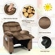 preview thumbnail 13 of 38, Gymax Kids Youth Recliner Chair Velvet Fabric w/Cup Holder & Side