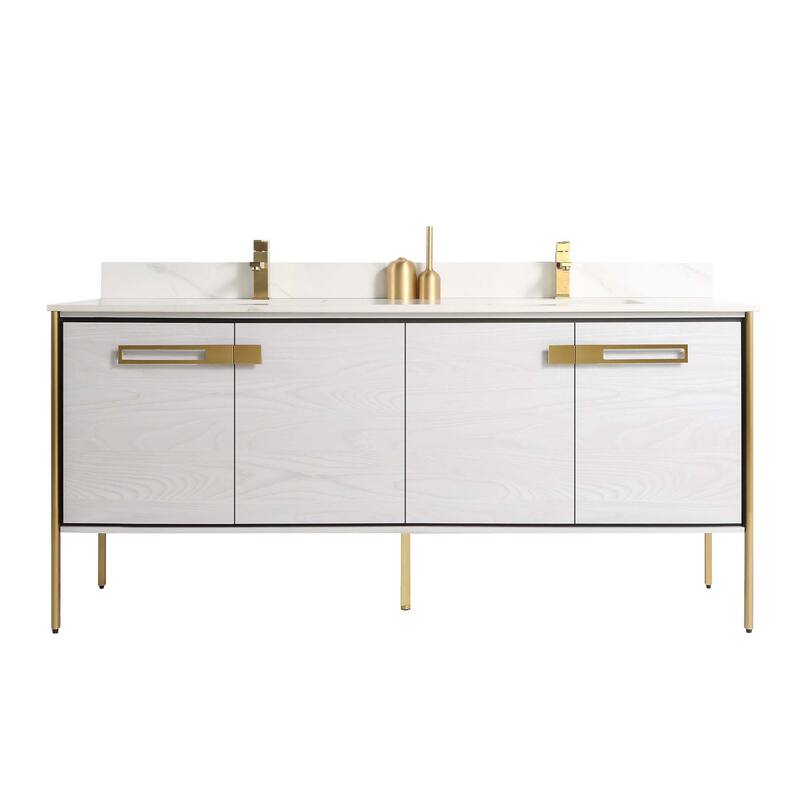 Fine Fixtures Oakville Bathroom Vanity with White Ceramic Sink