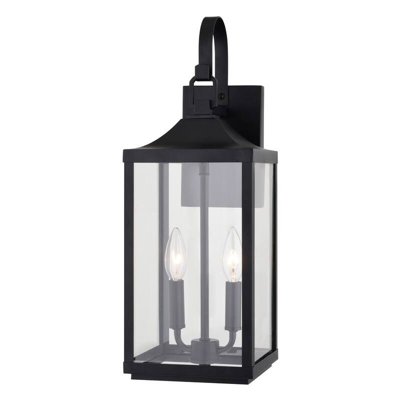 Vaxcel Lighting T0764 Old Town 2 Light 20" Tall Outdoor Wall Sconce - Textured Black