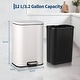 preview thumbnail 24 of 48, Fingerprint-Proof Commercial Trash Can, Stainless Steel, Soft-Close Lid, Foot Pedal, Indoor Recycling,for Kitchen/Office