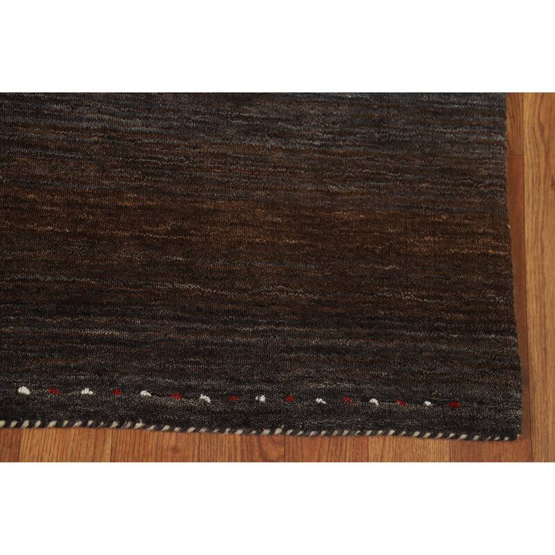 Gabbeh Indian Rug Handmade Contemporary Wool Carpet - 4'1" x 5'10"
