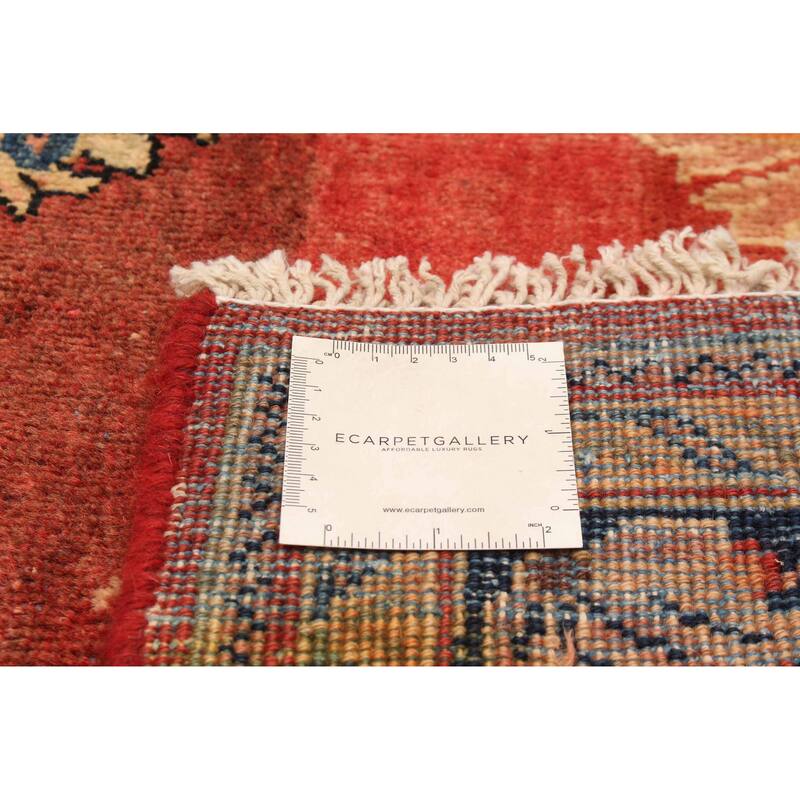 ECARPETGALLERY Hand-knotted Andelz Red Wool Rug - 4'3 x 6'9