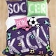 preview thumbnail 3 of 22, Lush Decor Girls Soccer Kick Quilt Set
