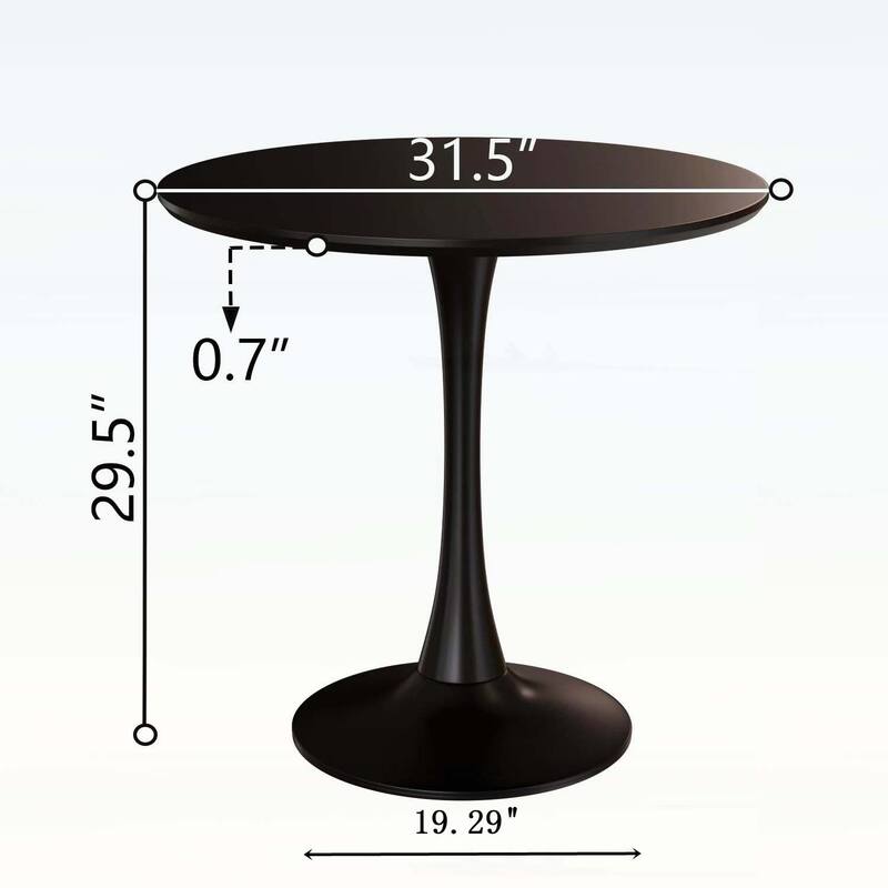 Round Dining Table,Perfect for Small Spaces and Modern Interiors